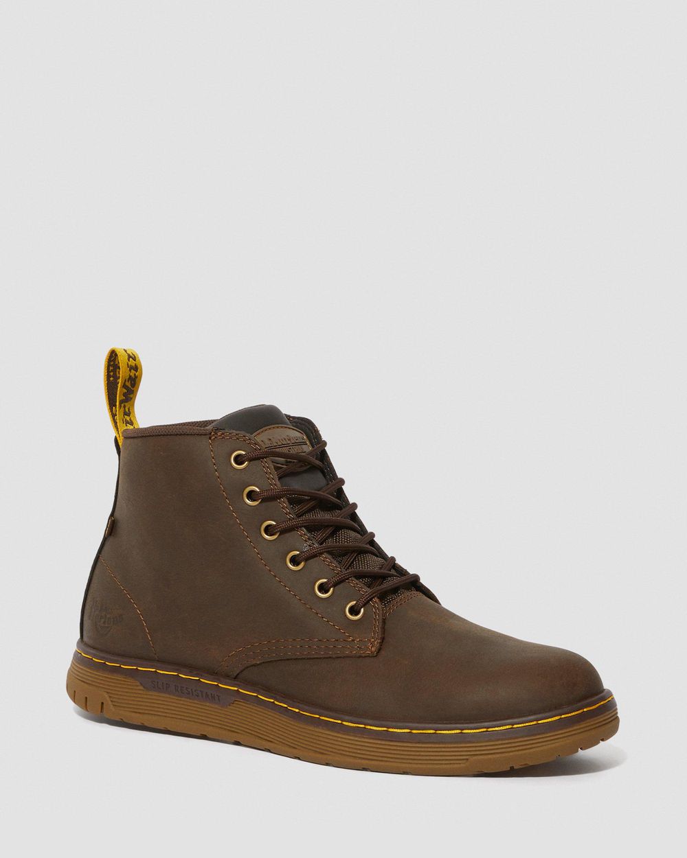 Dr Martens Ledger Slip Resistant Kožené Pracovné Topánky Damske ( Tmavo Hnede ) SK 103-TYOULC